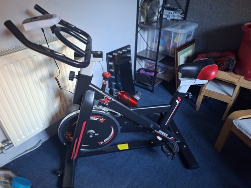 Upright indoor exercise bike - upright,