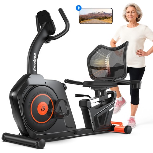 Recumbent exercise bike - exercise,